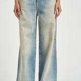 Jeans donna Melody Boyfriend in denim chiaro GWP02079 P00260650100 GOLDEN GOOSE 