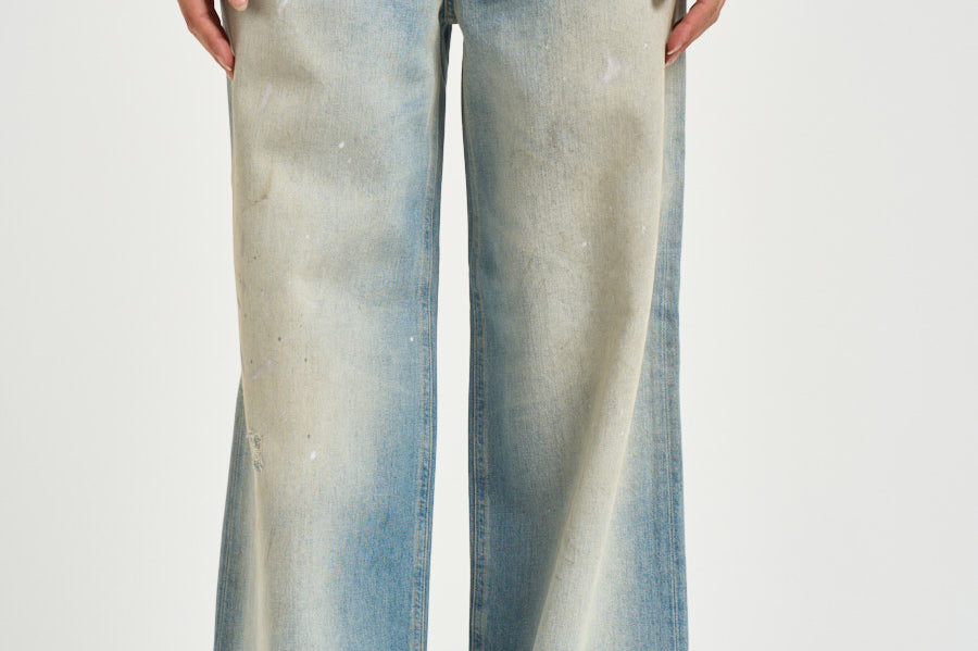 Jeans donna Melody Boyfriend in denim chiaro GWP02079 P00260650100 GOLDEN GOOSE 