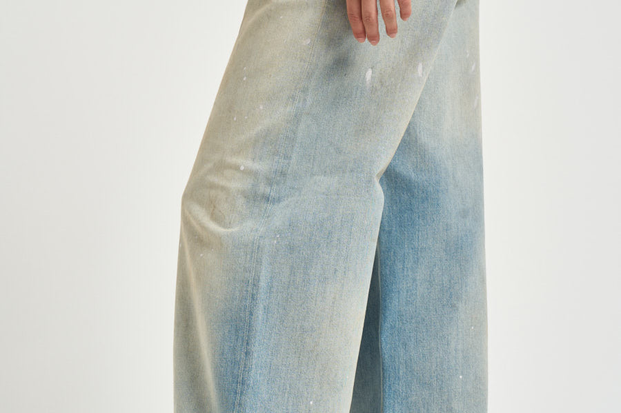 Jeans donna Melody Boyfriend in denim chiaro GWP02079 P00260650100 GOLDEN GOOSE 