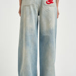 Jeans donna Melody Boyfriend in denim chiaro GWP02079 P00260650100 GOLDEN GOOSE 