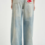 Jeans donna Melody Boyfriend in denim chiaro GWP02079 P00260650100 GOLDEN GOOSE 