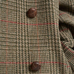 Trench donna Roxanne doppiopetto a quadri GWP02736 P00258283381 GOLDEN GOOSE 