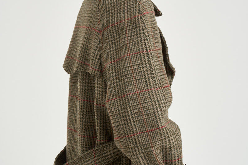 Trench donna Roxanne doppiopetto a quadri GWP02736 P00258283381 GOLDEN GOOSE 