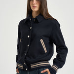 Bomber donna slim blu navy GWP02742 P00259551119 GOLDEN GOOSE 
