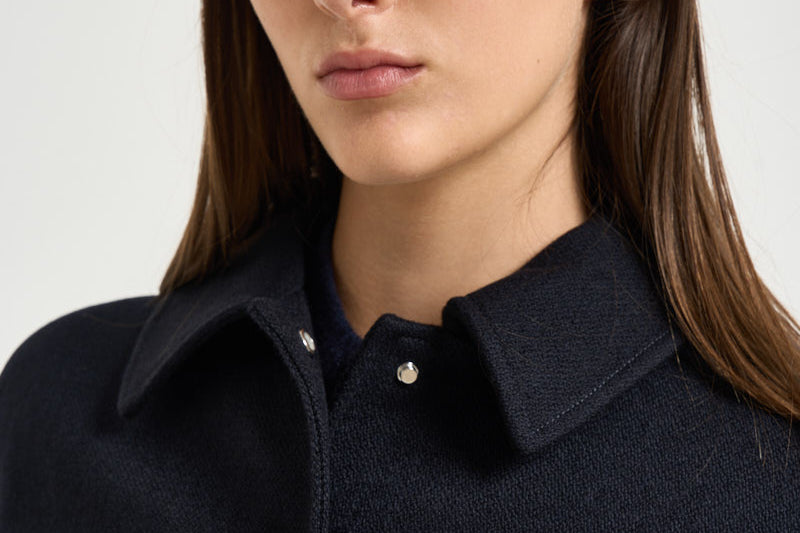 Bomber donna slim blu navy GWP02742 P00259551119 GOLDEN GOOSE 