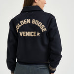 Bomber donna slim blu navy GWP02742 P00259551119 GOLDEN GOOSE 