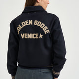 Bomber donna slim blu navy GWP02742 P00259551119 GOLDEN GOOSE 