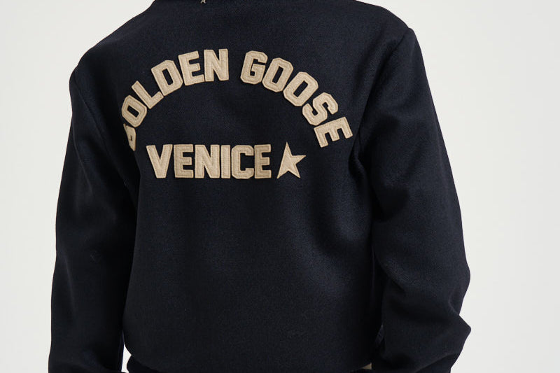 Bomber donna slim blu navy GWP02742 P00259551119 GOLDEN GOOSE 