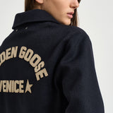 Bomber donna slim blu navy GWP02742 P00259551119 GOLDEN GOOSE 
