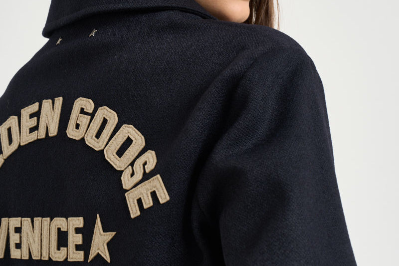 Bomber donna slim blu navy GWP02742 P00259551119 GOLDEN GOOSE 