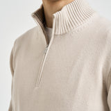 Maglia uomo girocollo panna 23125 19621113 GRAN SASSO 