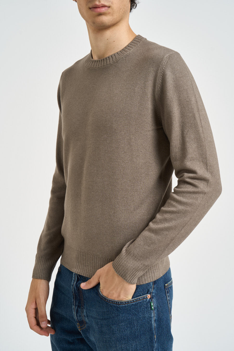 Maglia uomo girocollo tortora 57167 19588012 GRAN SASSO 