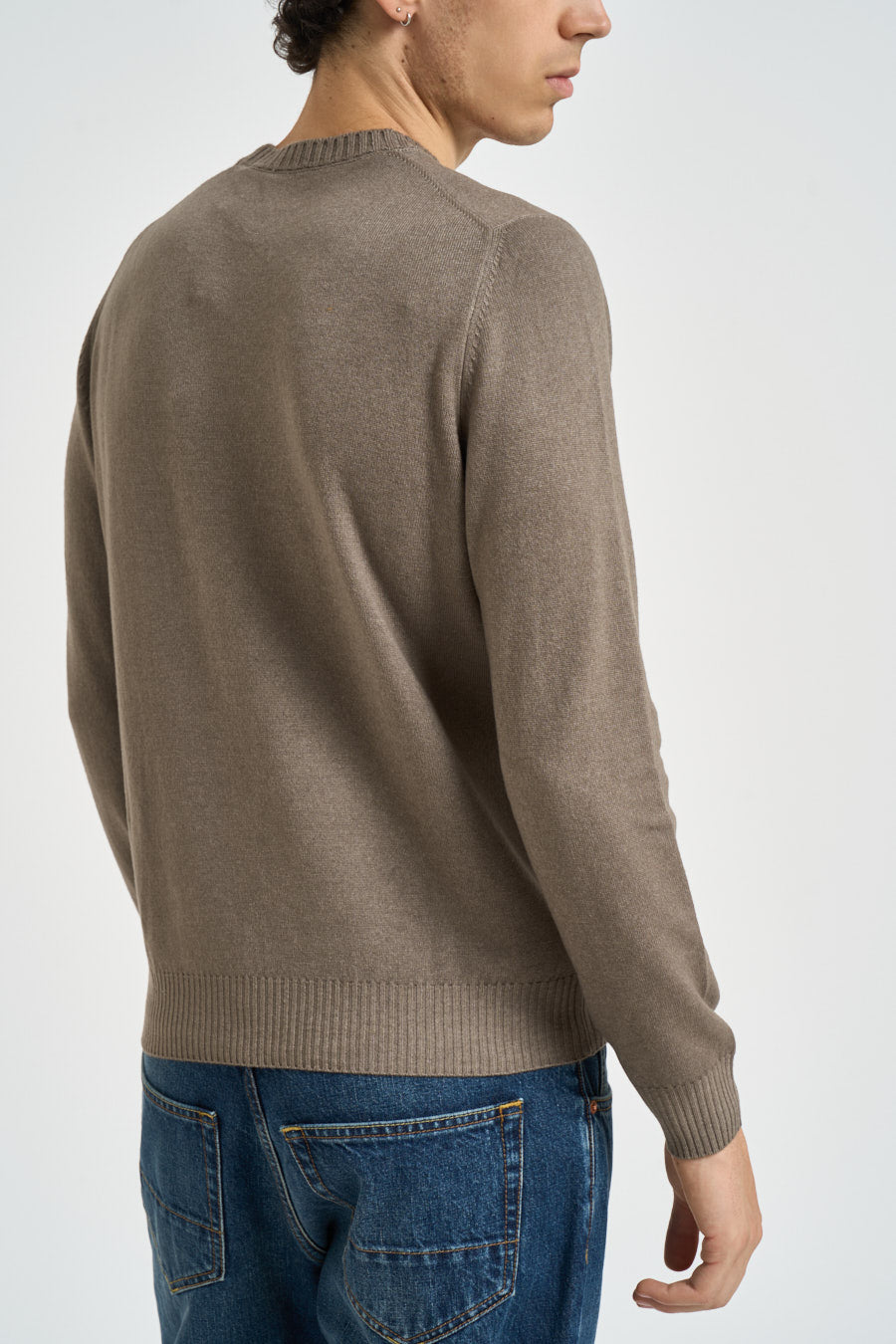 Maglia uomo girocollo tortora 57167 19588012 GRAN SASSO 