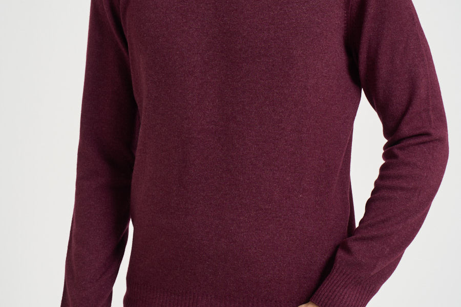 Maglia uomo girocollo bordeaux 57167 19588291 GRAN SASSO 