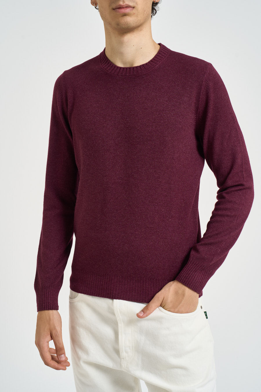 Maglia uomo girocollo bordeaux 57167 19588291 GRAN SASSO 