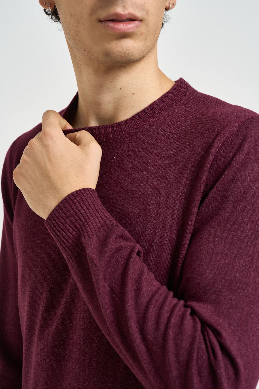 Maglia uomo girocollo bordeaux 57167 19588291 GRAN SASSO 