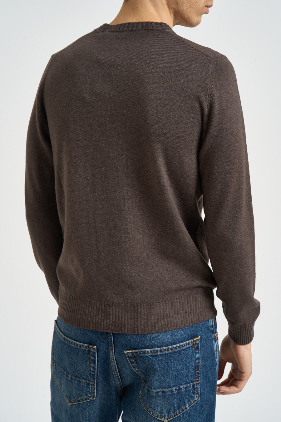 Maglia uomo girocollo marrone 57167 19588308 GRAN SASSO 