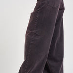 Jeans donna Bethany gamba larga in denim melanzana BETHANY PINKBLACK HAIKURE 