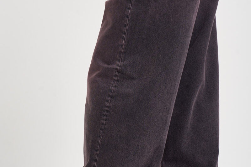 Jeans donna Bethany gamba larga in denim melanzana BETHANY PINKBLACK HAIKURE 