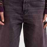 Jeans donna Bethany gamba larga in denim melanzana BETHANY PINKBLACK HAIKURE 