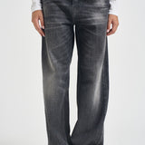 Jeans donna gamba dritta vintage nero BONNIE HEDWIGBLACK HAIKURE 