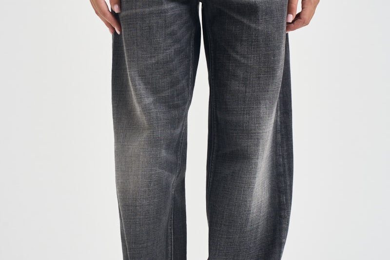 Jeans donna gamba dritta vintage nero BONNIE HEDWIGBLACK HAIKURE 