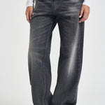 Jeans donna gamba dritta vintage nero BONNIE HEDWIGBLACK HAIKURE 