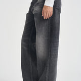 Jeans donna gamba dritta vintage nero BONNIE HEDWIGBLACK HAIKURE 
