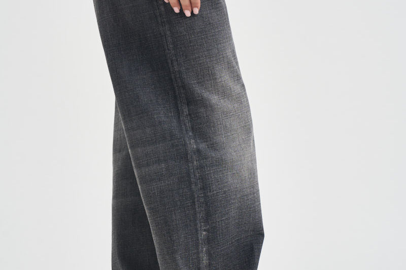 Jeans donna gamba dritta vintage nero BONNIE HEDWIGBLACK HAIKURE 