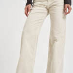 Pantalone donna Korea in velluto a coste panna KOREAVELVETPIER SNOW HAIKURE 