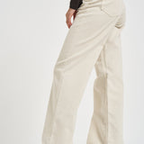 Pantalone donna Korea in velluto a coste panna KOREAVELVETPIER SNOW HAIKURE 