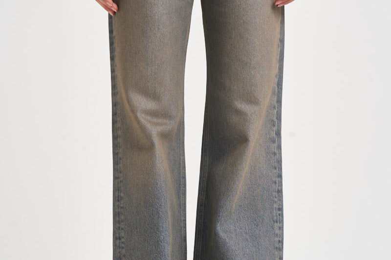 Jeans donna palazzo lavaggio vintage celesti KOREA ZIGGYBLUE HAIKURE 