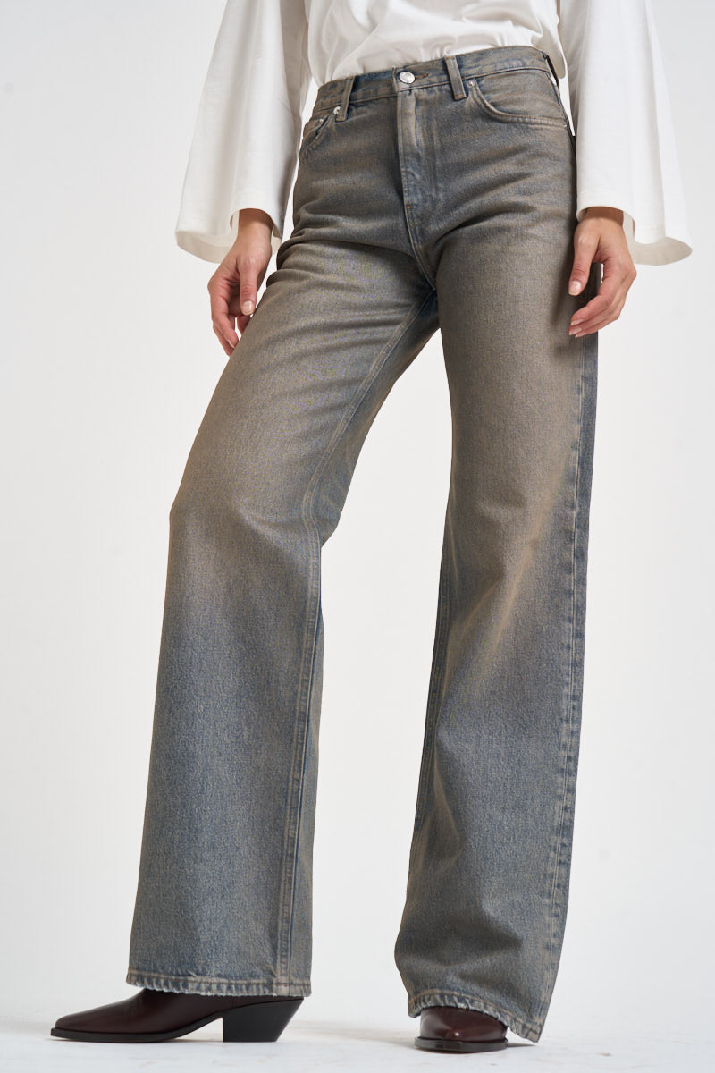 Jeans donna palazzo lavaggio vintage celesti KOREA ZIGGYBLUE HAIKURE 