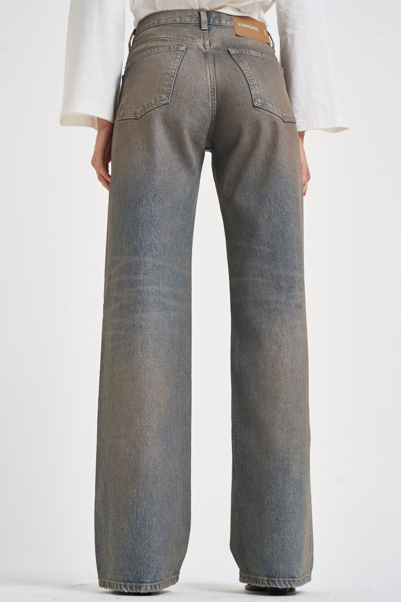 Jeans donna palazzo lavaggio vintage celesti KOREA ZIGGYBLUE HAIKURE 