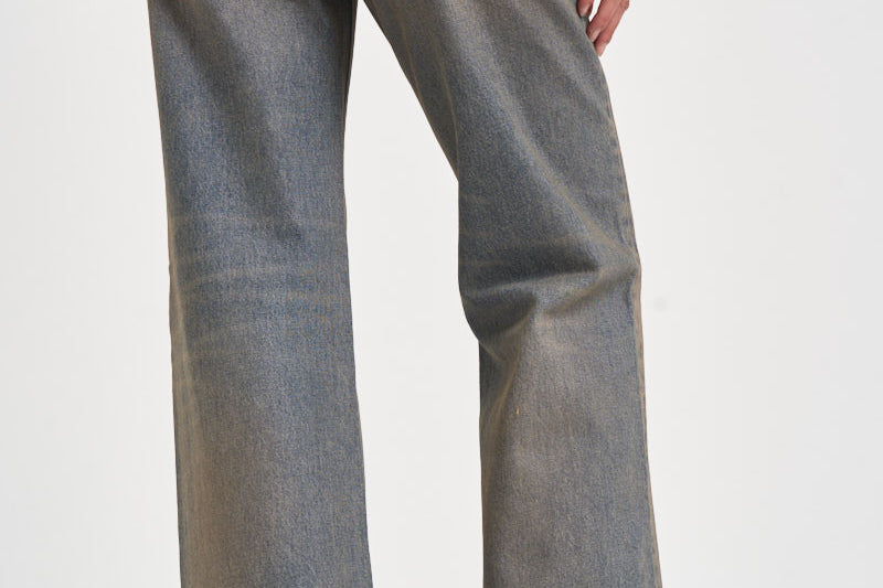 Jeans donna palazzo lavaggio vintage celesti KOREA ZIGGYBLUE HAIKURE 
