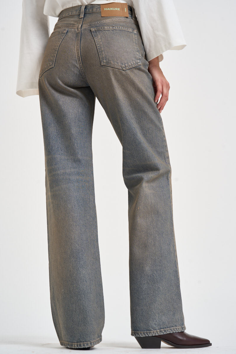 Jeans donna palazzo lavaggio vintage celesti KOREA ZIGGYBLUE HAIKURE 