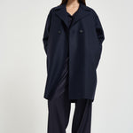 Cappotto donna doppiopetto blu AC1487 NAVYBLUE HARRIS WHARF LONDON 