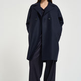 Cappotto donna doppiopetto blu AC1487 NAVYBLUE HARRIS WHARF LONDON 