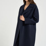 Cappotto donna doppiopetto blu AC1487 NAVYBLUE HARRIS WHARF LONDON 