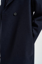 Cappotto donna midi doppiopetto blu AC1487 NAVYBLUE HARRIS WHARF LONDON 