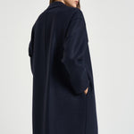 Cappotto donna doppiopetto blu AC1487 NAVYBLUE HARRIS WHARF LONDON 