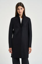 Cappotto donna coocun midi nero AE1301 BLACK HARRIS WHARF LONDON 