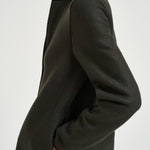 Cappotto donna midi monopetto verde militare AE1301 DARKKHAKI HARRIS WHARF LONDON 