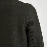 Cappotto donna midi monopetto verde militare AE1301 DARKKHAKI HARRIS WHARF LONDON 