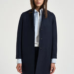 Cappotto donna Coocun midi blu notte AE1301 NAVYBLUE HARRIS WHARF LONDON 