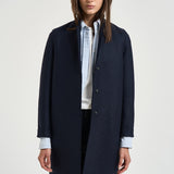 Cappotto donna Coocun midi blu notte AE1301 NAVYBLUE HARRIS WHARF LONDON 