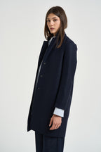 Cappotto donna Coocun midi blu notte AE1301 NAVYBLUE HARRIS WHARF LONDON 