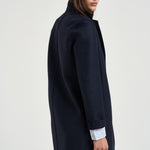 Cappotto donna Coocun midi blu notte AE1301 NAVYBLUE HARRIS WHARF LONDON 