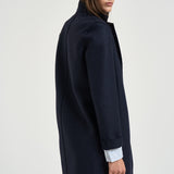 Cappotto donna Coocun midi blu notte AE1301 NAVYBLUE HARRIS WHARF LONDON 