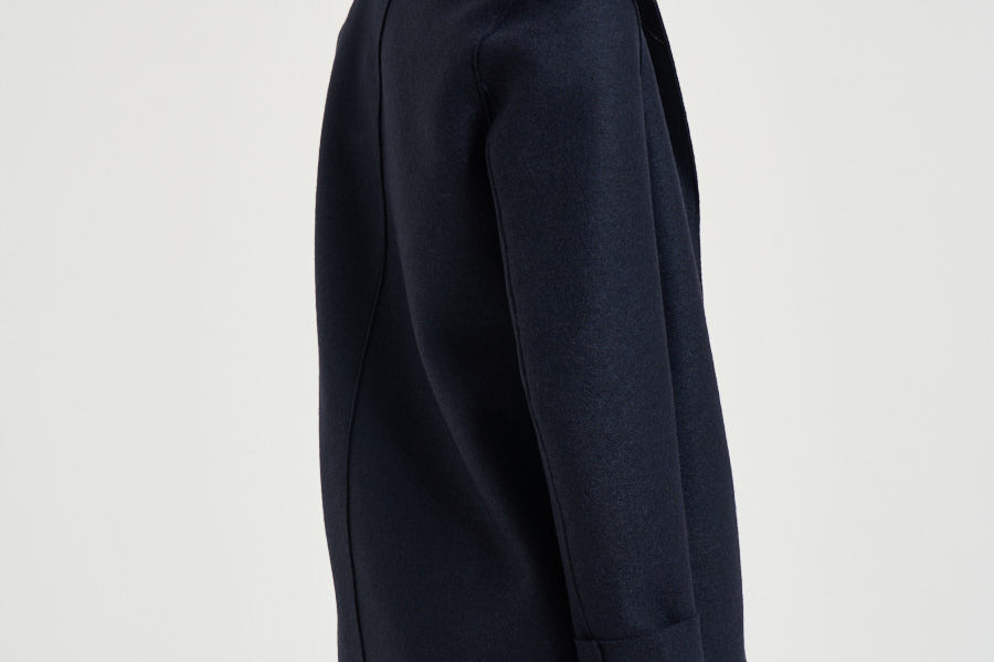 Cappotto donna Coocun midi blu notte AE1301 NAVYBLUE HARRIS WHARF LONDON 